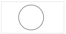 A screenshot of a blank canvas with a dark circle in the middle of it